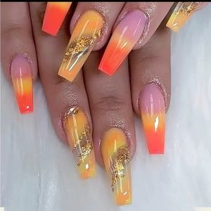 Summer Fade - Nail Junkie - full artificial nail set